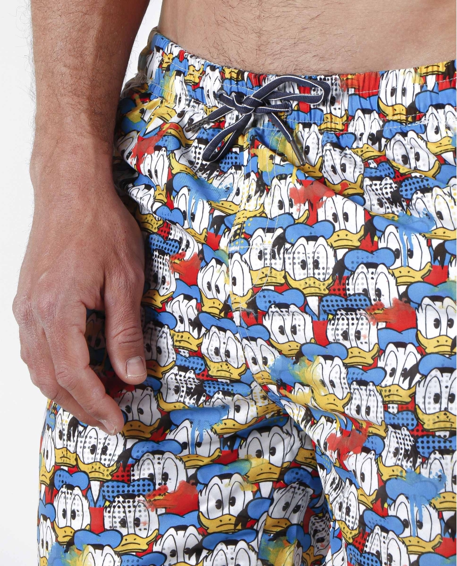 DISNEY Bañador Donald Faces para Hombre AZUL DISNEY Bañador Donald Faces para Hombre AZUL