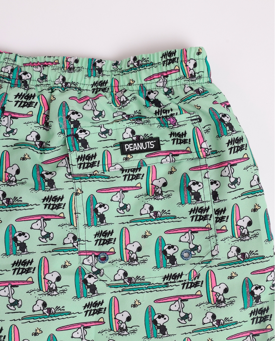PEANUTS Bañador Snoopy High Tide Hombre VERDE