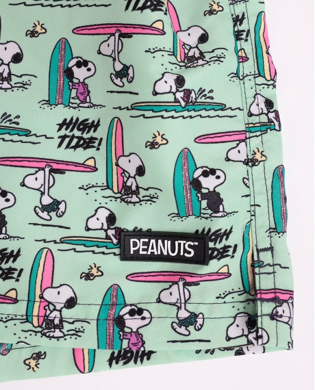 PEANUTS Bañador Snoopy High Tide Hombre VERDE 2