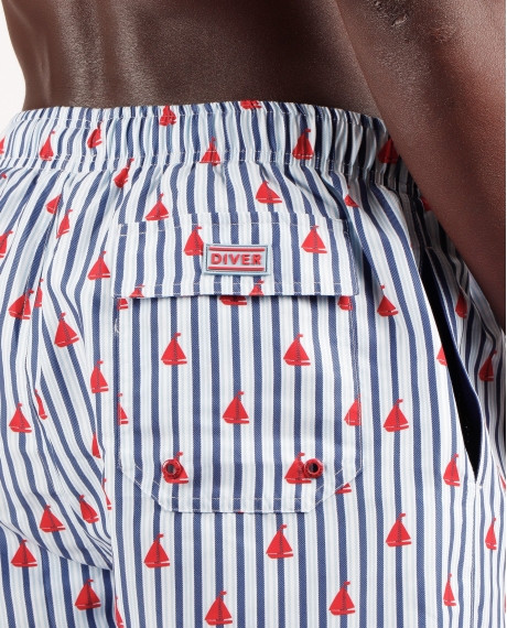 DIVER Bañador Boat para Hombre AZUL 2