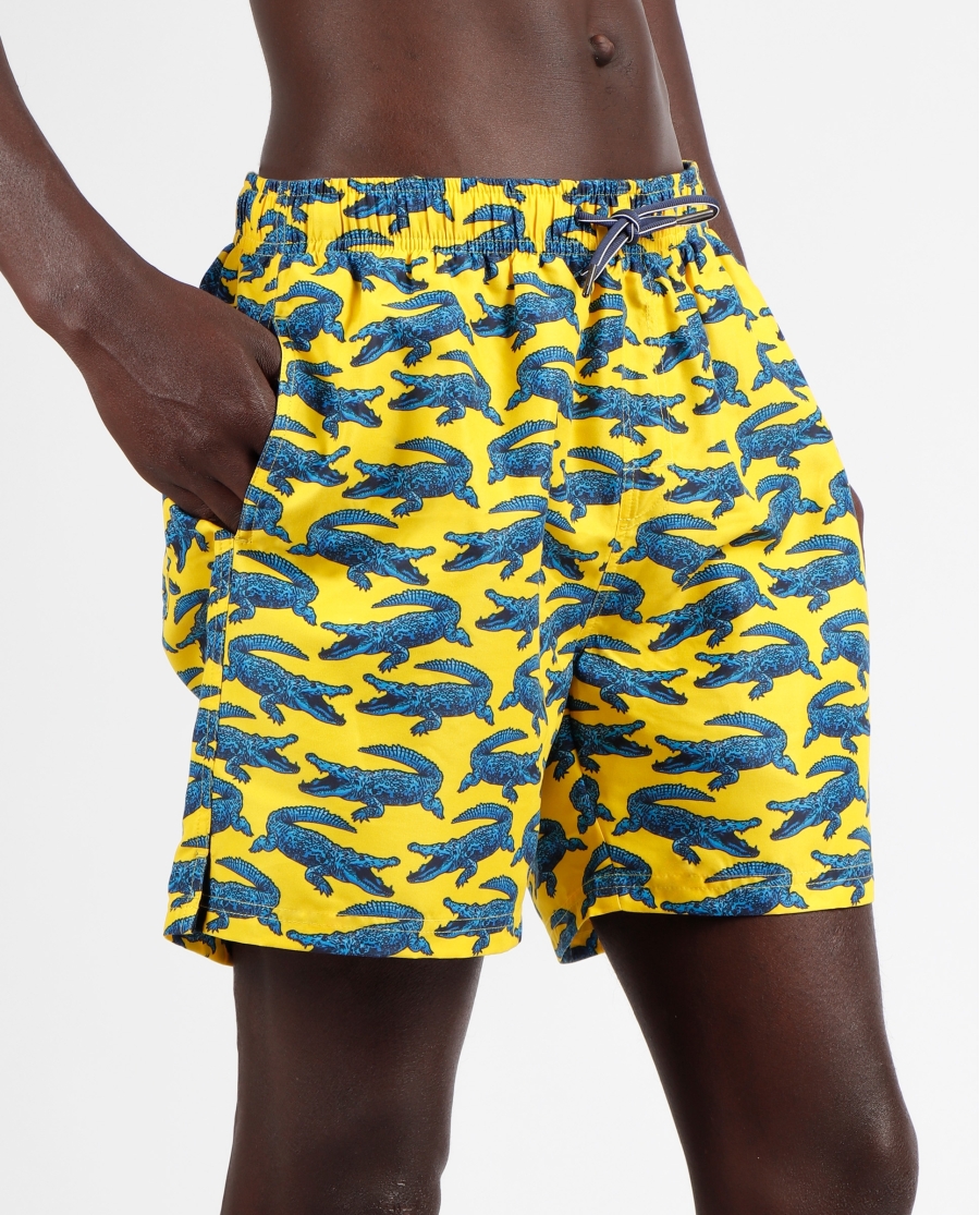 DIVER Bañador Alligator para Hombre AMARILLO