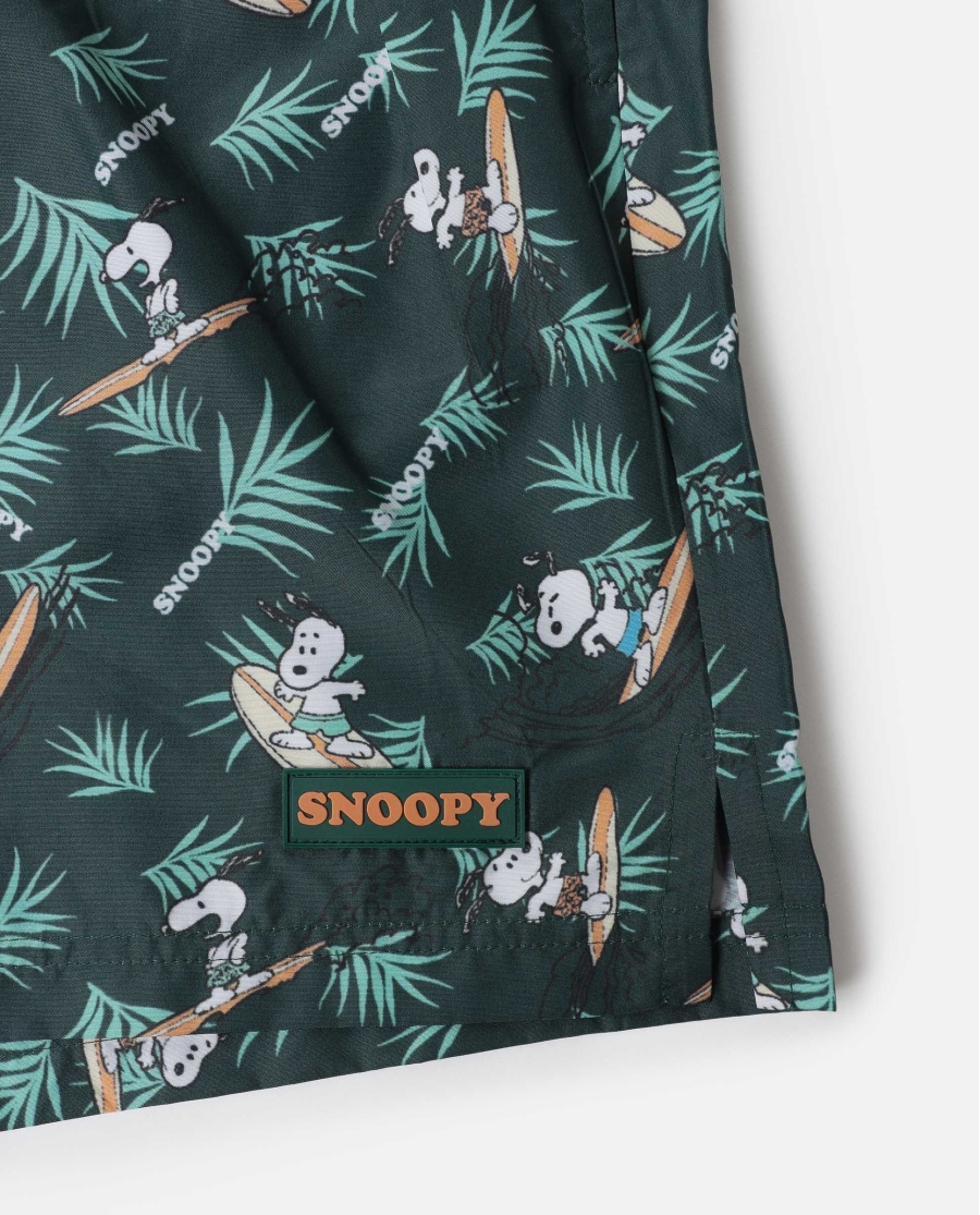 PEANUTS Bañador Snoopy Tropic Surf para Hombre OCEANO