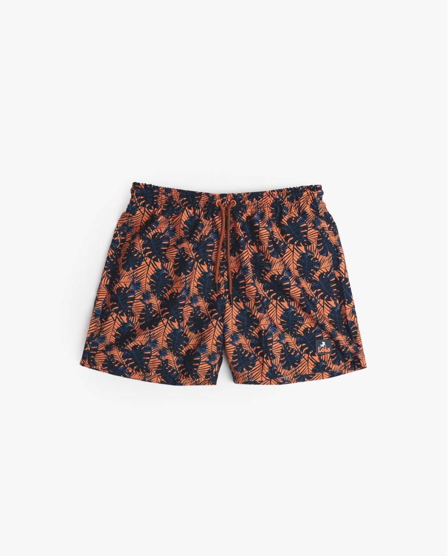 LOIS Bañador Palm Street para Hombre NARANJA