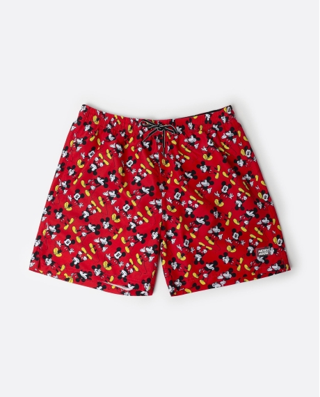 DISNEY Bañador Mikcey Classic para Hombre ROJO