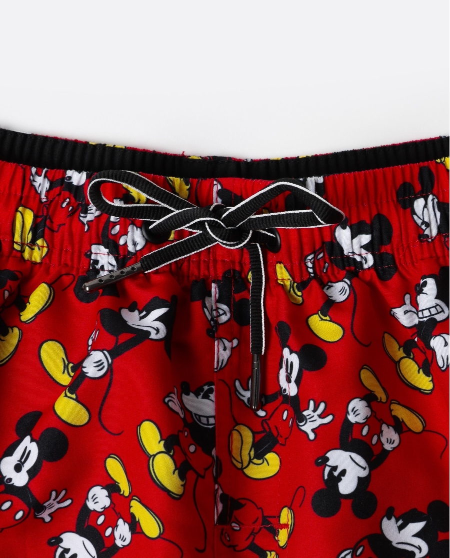 DISNEY Bañador Mikcey Classic para Hombre ROJO