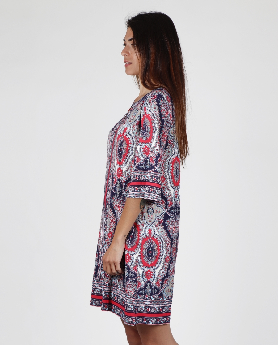 ADMAS Vestido Blue Paisley para Mujer AZUL