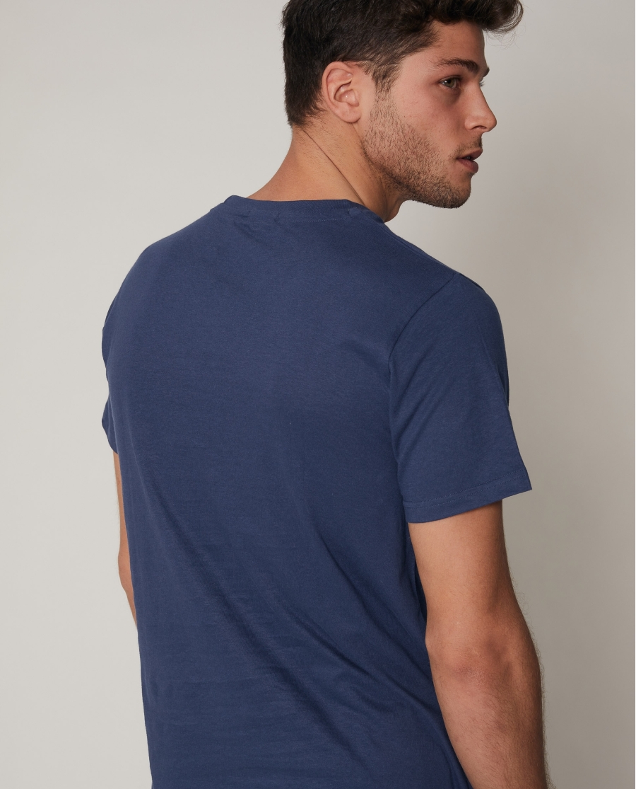 ANTONIO MIRO Camiseta Leaves para Hombre MARINO ANTONIO MIRO Camiseta Leaves para Hombre MARINO