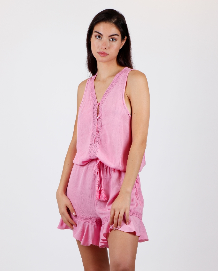 ADMAS Mono Sin Mangas Acid Chalks para Mujer ROSA ADMAS Mono Sin Mangas Acid Chalks para Mujer ROSA