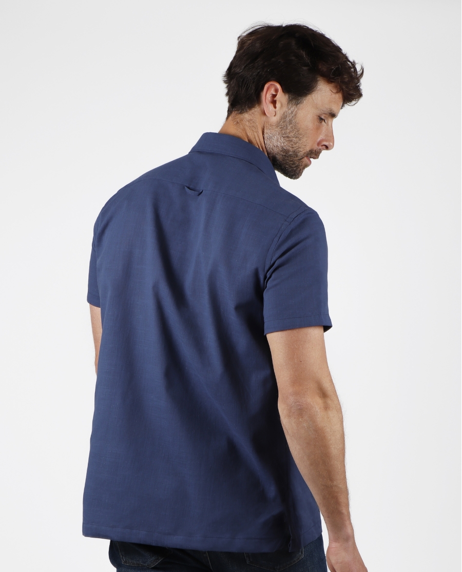 DIVER Camisa Habanera para Hombre MARINO