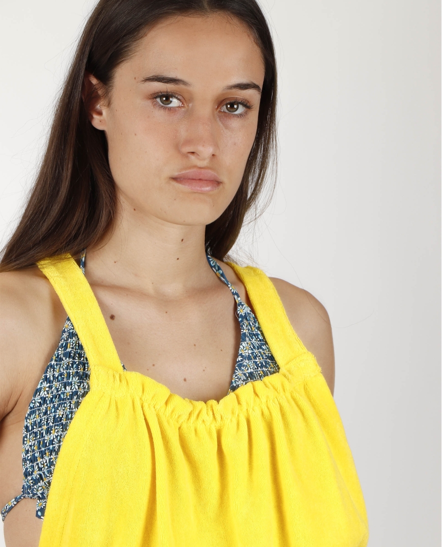 ADMAS Mono Rizo para Mujer AMARILLO