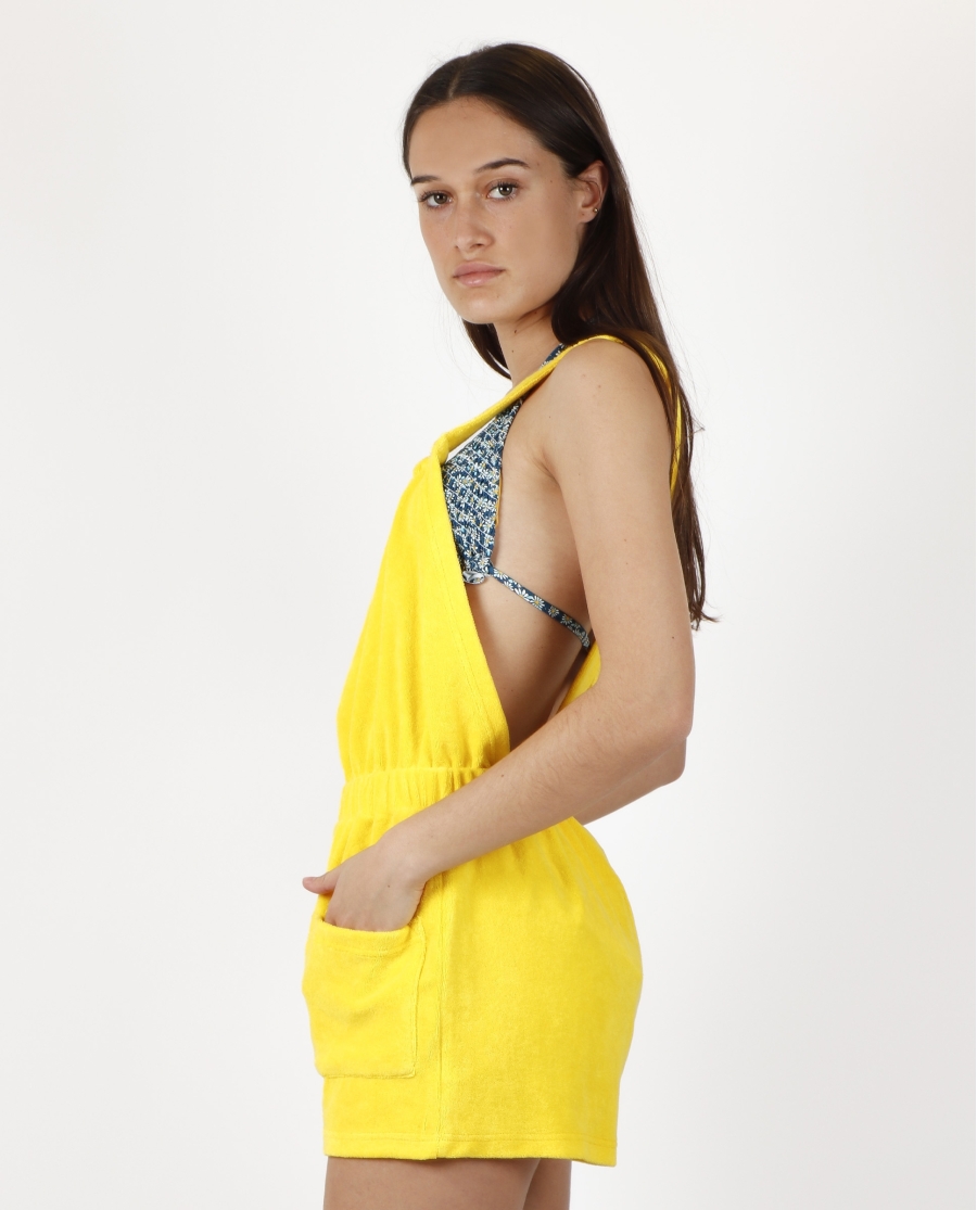 ADMAS Mono Rizo para Mujer AMARILLO
