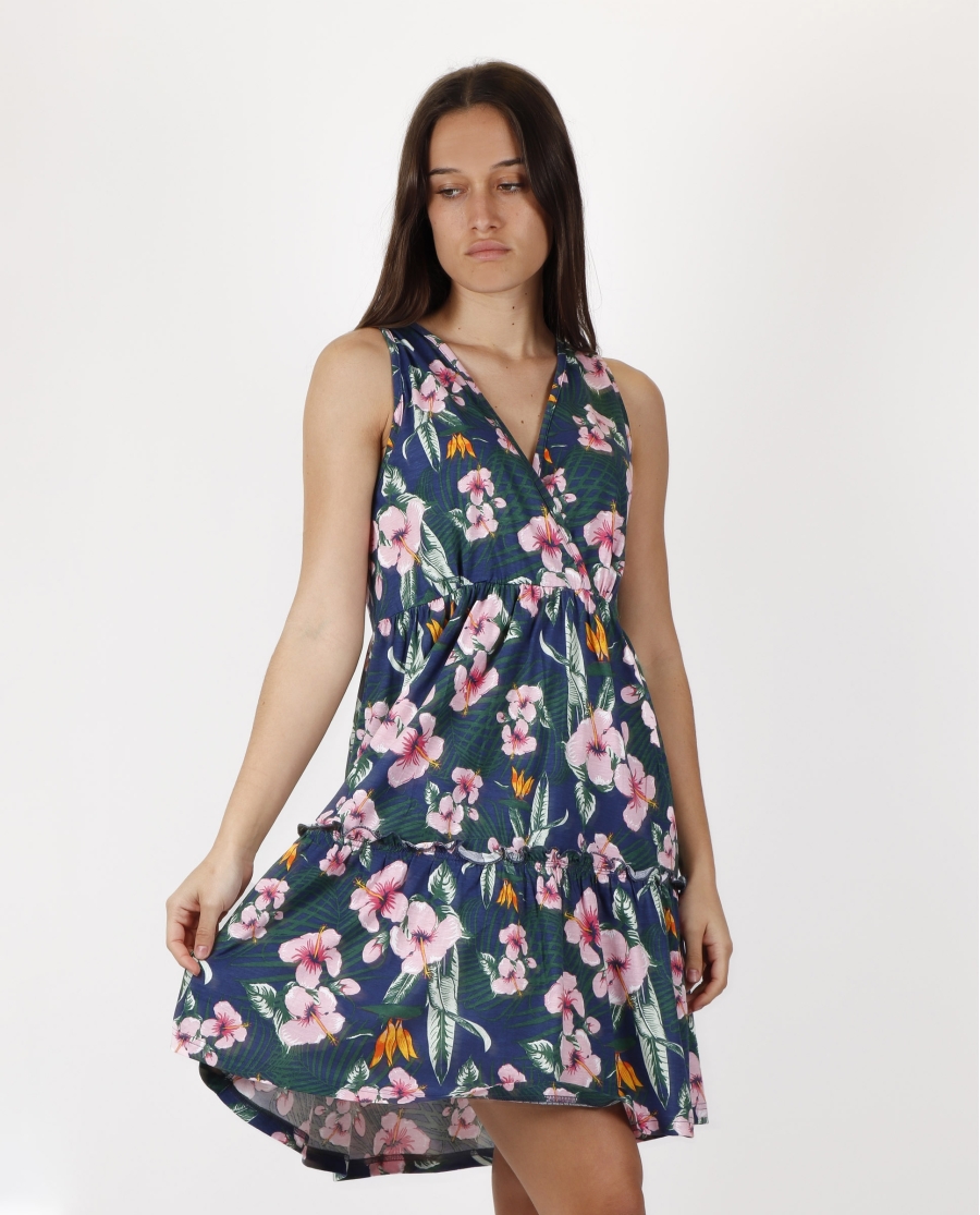 ADMAS Vestido Tirantes Hawaii para Mujer MARINO ADMAS Vestido Tirantes Hawaii para Mujer MARINO