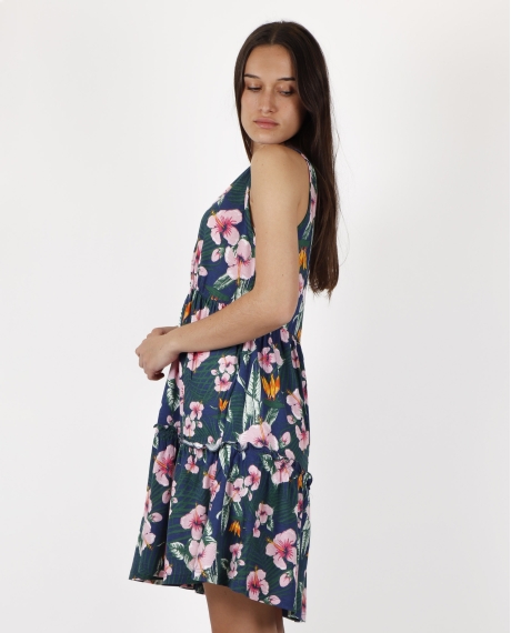 ADMAS Vestido Tirantes Hawaii para Mujer MARINO 2