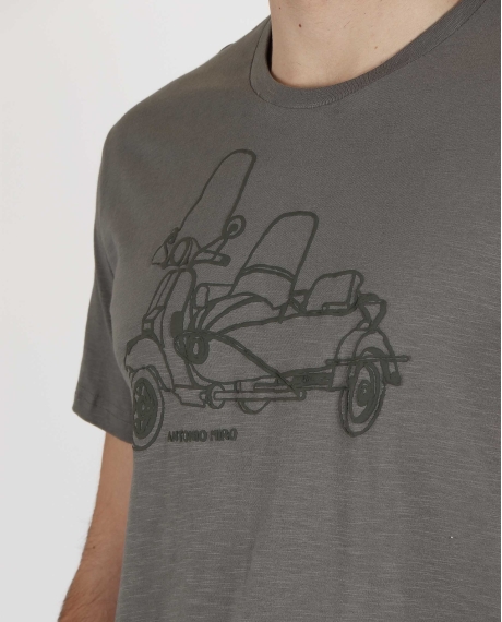 ANTONIO MIRO Camiseta Sidecar para Hombre CAQUI 2