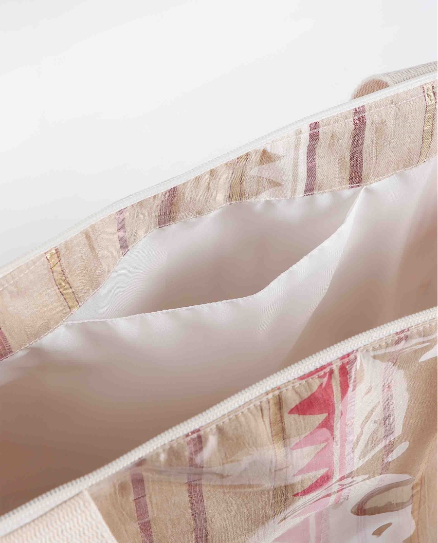 Set Pareo + Bolso Playa Arena Étnico para Mujer ARENA