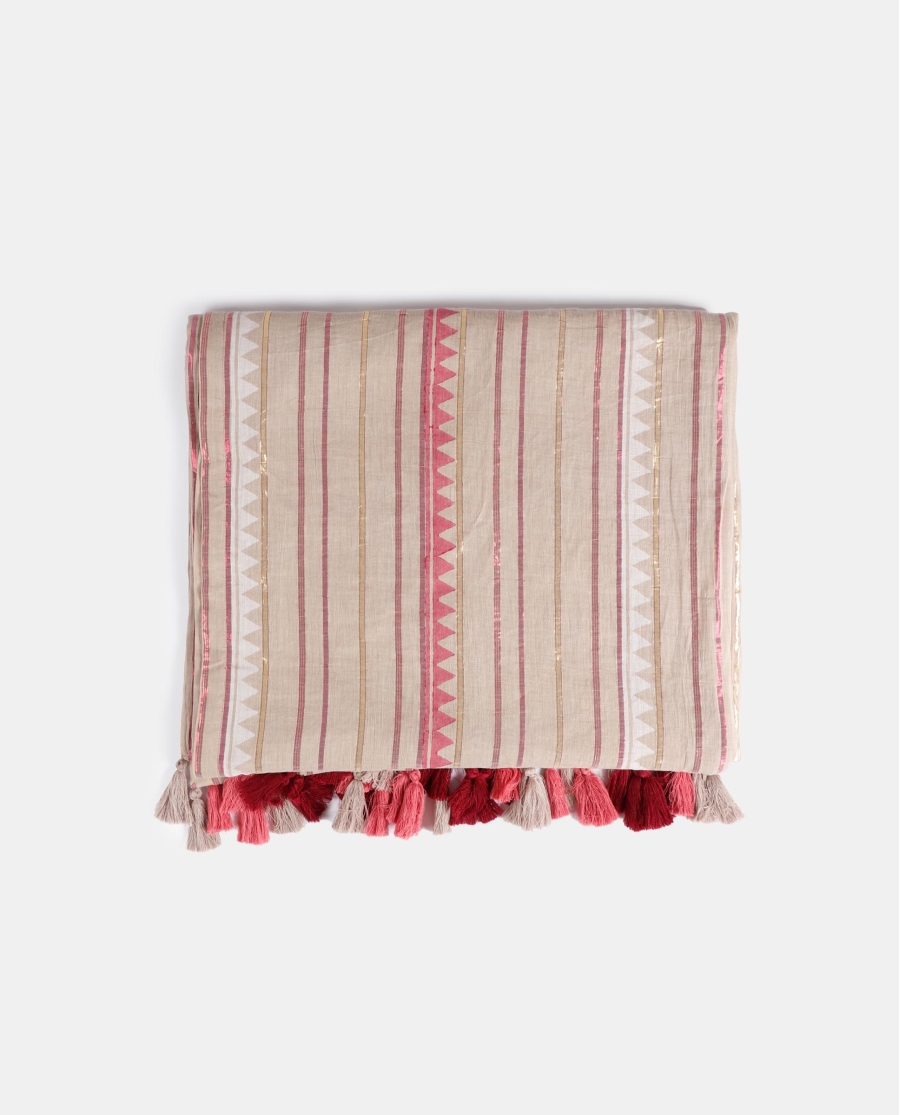 Set Pareo + Bolso Playa Arena Étnico para Mujer ARENA