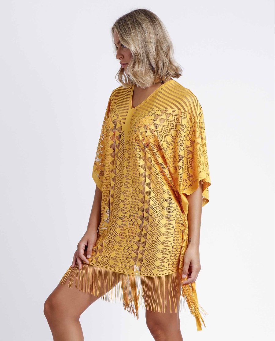 ADMAS Vestido Kaftan Sun para Mujer AMARILLO ADMAS Vestido Kaftan Sun para Mujer AMARILLO