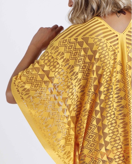 ADMAS Vestido Kaftan Sun para Mujer AMARILLO 2