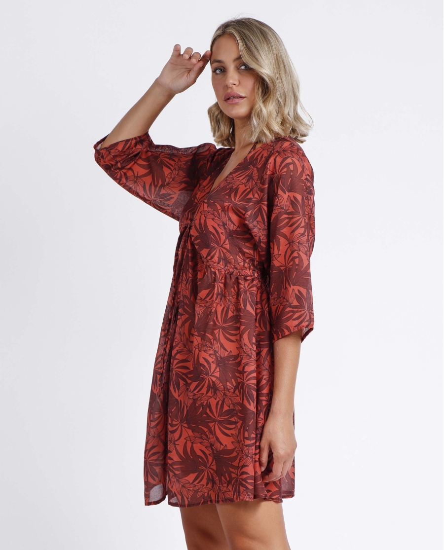 ADMAS Vestido Sunset Palm para Mujer COBRE ADMAS Vestido Sunset Palm para Mujer COBRE
