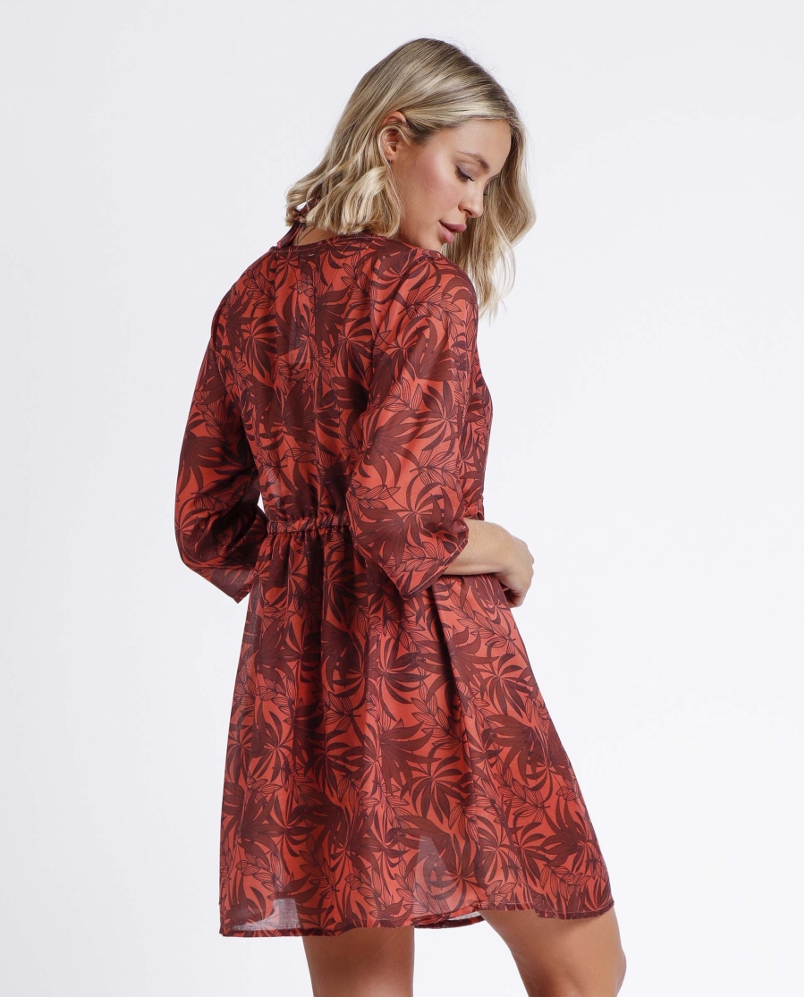 ADMAS Vestido Sunset Palm para Mujer COBRE ADMAS Vestido Sunset Palm para Mujer COBRE