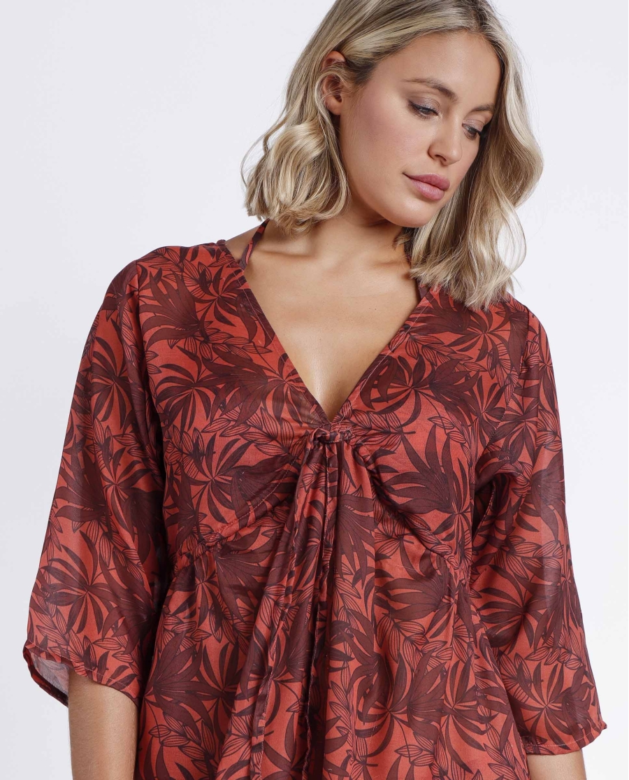 ADMAS Vestido Sunset Palm para Mujer COBRE ADMAS Vestido Sunset Palm para Mujer COBRE