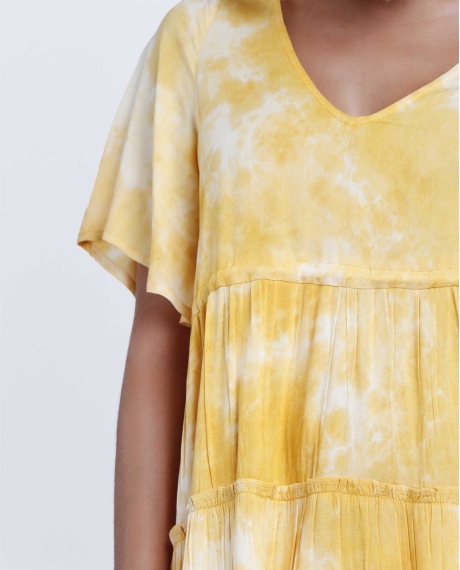 ADMAS Vestido Tie & Dye para Mujer AMARILLO 2