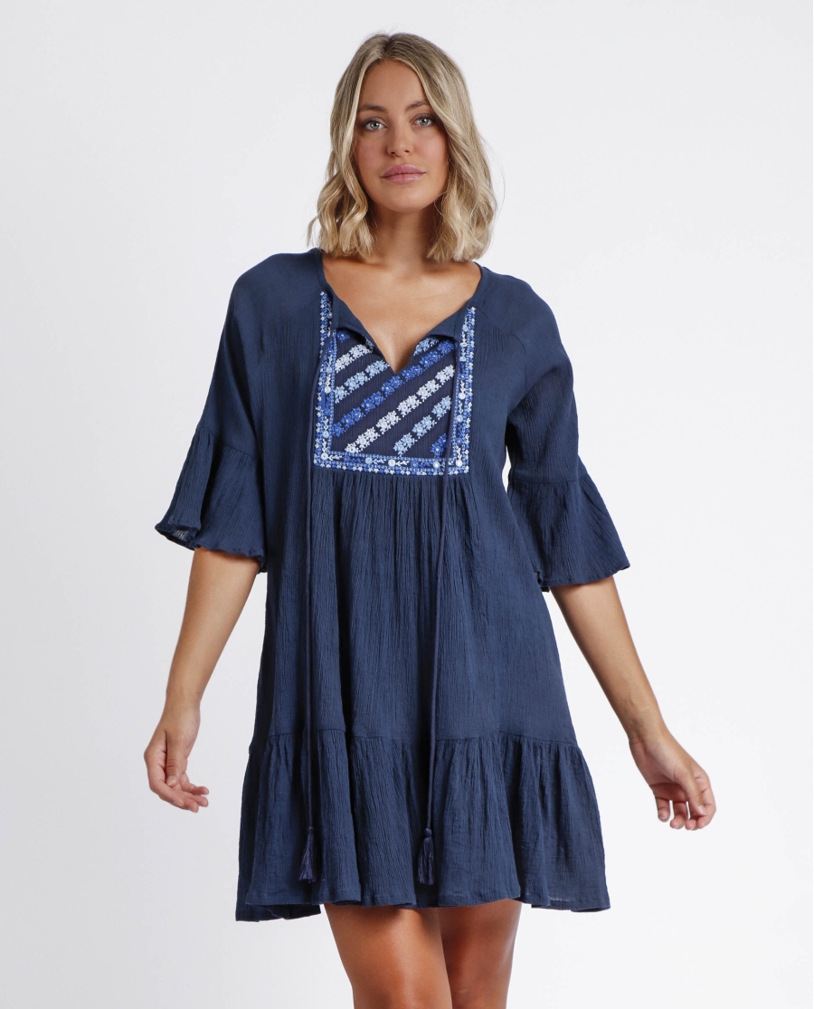 ADMAS Vestido Paradise para Mujer AZUL ADMAS Vestido Paradise para Mujer AZUL