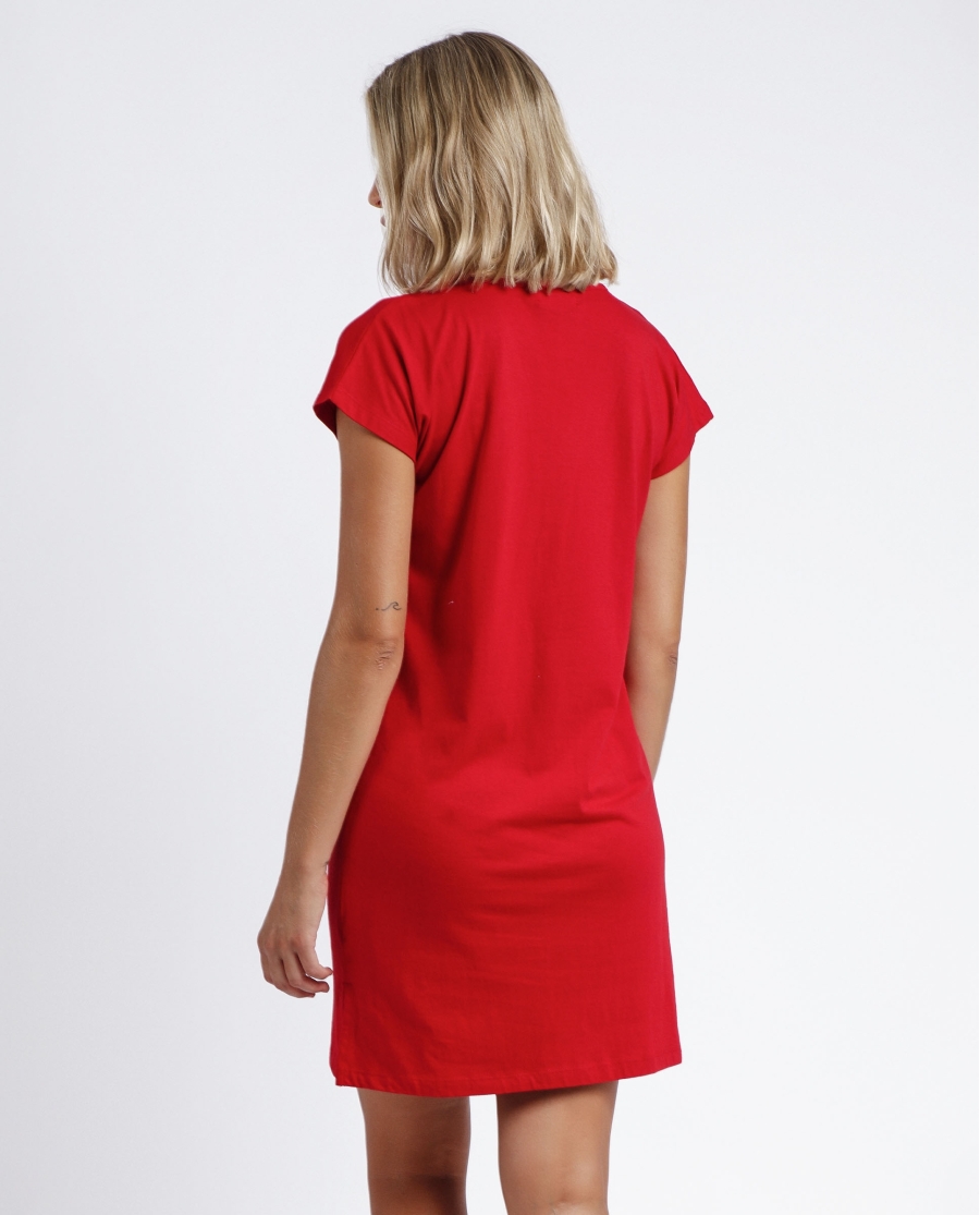 ADMAS Vestido Sailor Club para Mujer ROJO ADMAS Vestido Sailor Club para Mujer ROJO