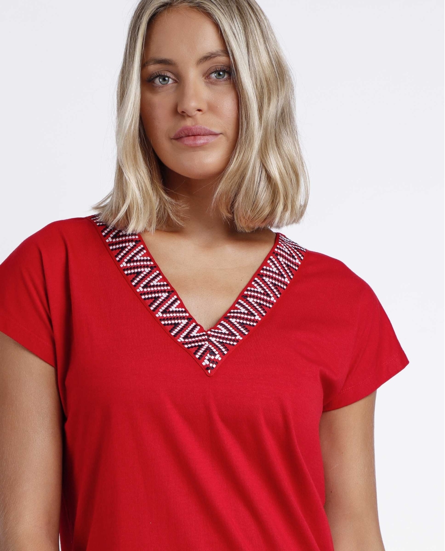 ADMAS Vestido Sailor Club para Mujer ROJO ADMAS Vestido Sailor Club para Mujer ROJO