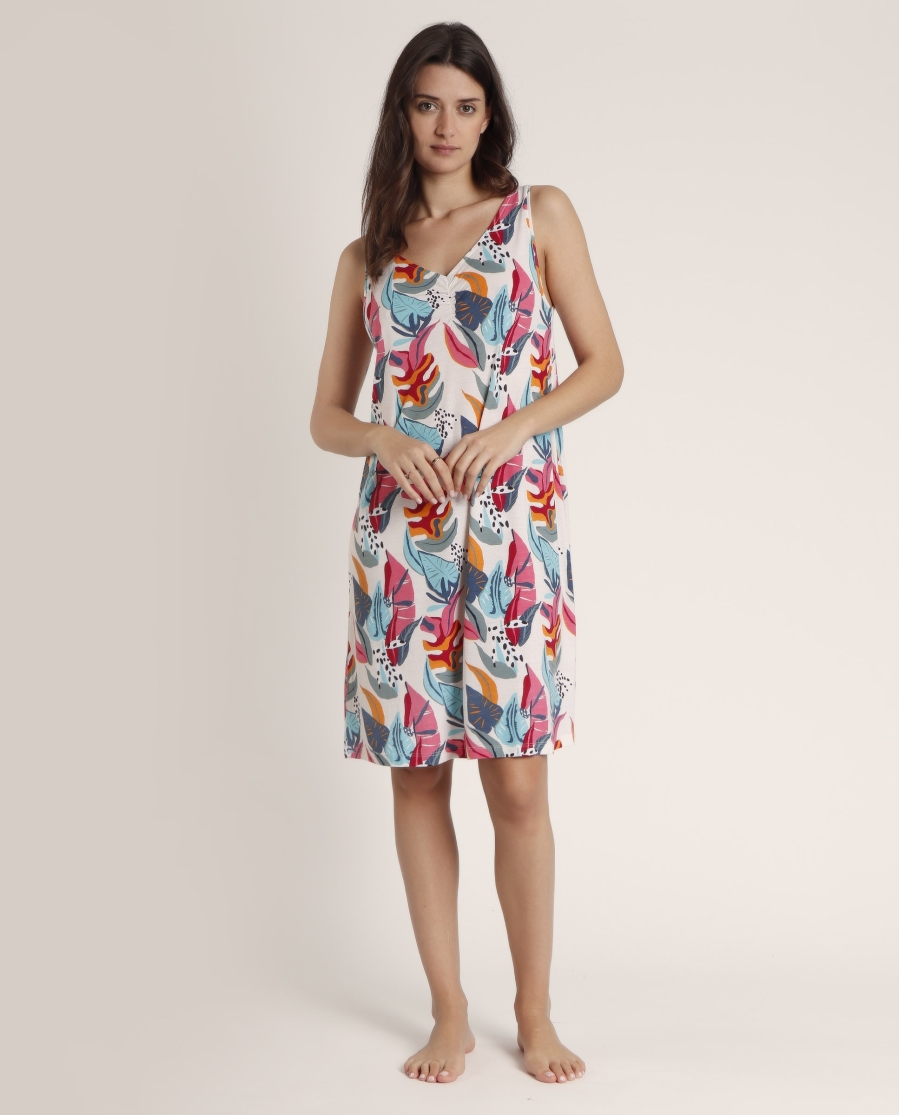 ADMAS Vestido Sin Mangas Colors Jungle para Mujer MULTICOLOR ADMAS Vestido Sin Mangas Colors Jungle para Mujer MULTICOLOR