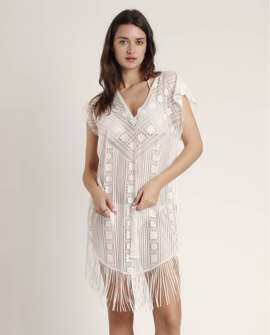 ADMAS Vestido Playa Party para Mujer CRUDO