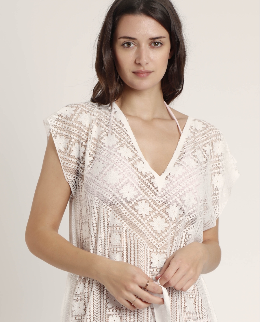 ADMAS Vestido Playa Party para Mujer CRUDO