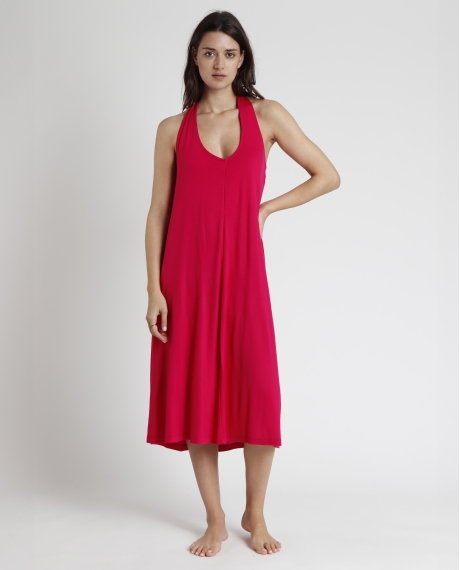 Vestido Halter Night para Mujer FUCSIA