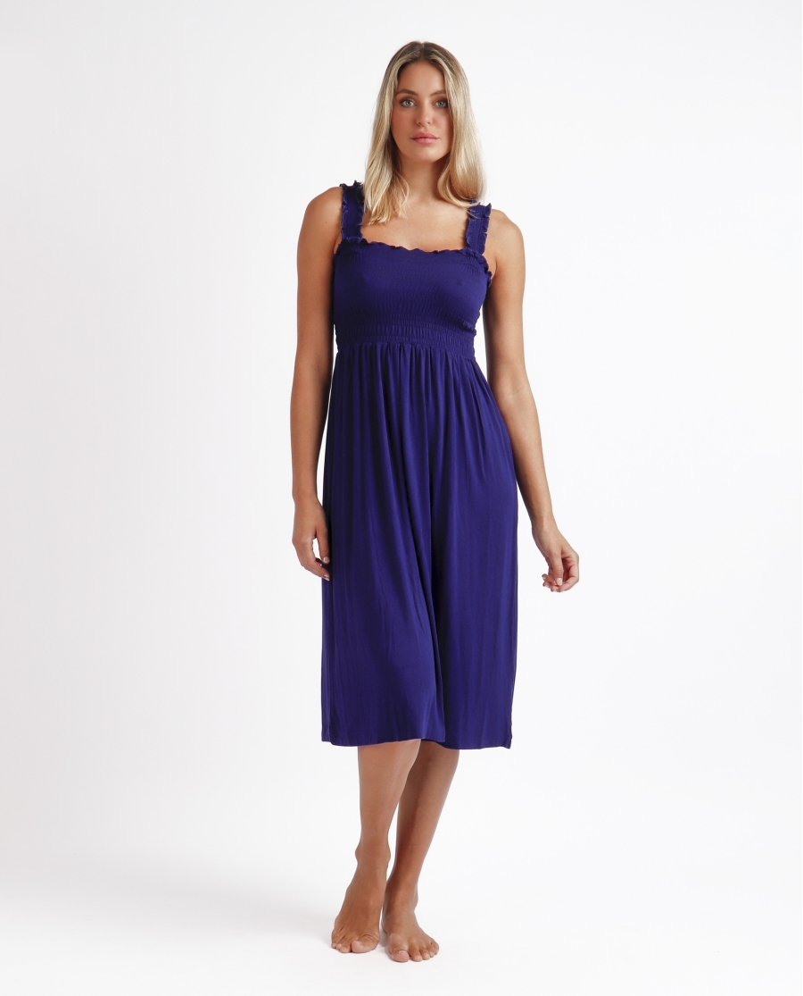 ADMAS Vestido Tirantes Dolly para Mujer AZUL ADMAS Vestido Tirantes Dolly para Mujer AZUL