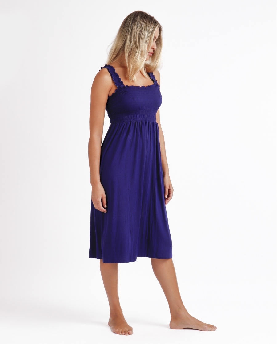 ADMAS Vestido Tirantes Dolly para Mujer AZUL ADMAS Vestido Tirantes Dolly para Mujer AZUL