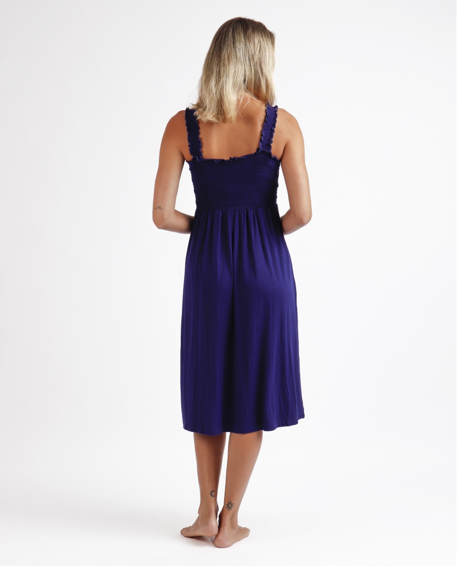 ADMAS Vestido Tirantes Dolly para Mujer AZUL ADMAS Vestido Tirantes Dolly para Mujer AZUL