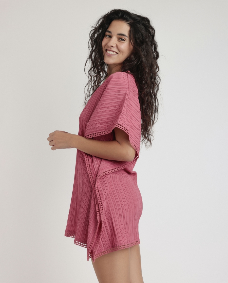 ADMAS Vestido Kaftan Hawaii para Mujer ROSA ADMAS Vestido Kaftan Hawaii para Mujer ROSA