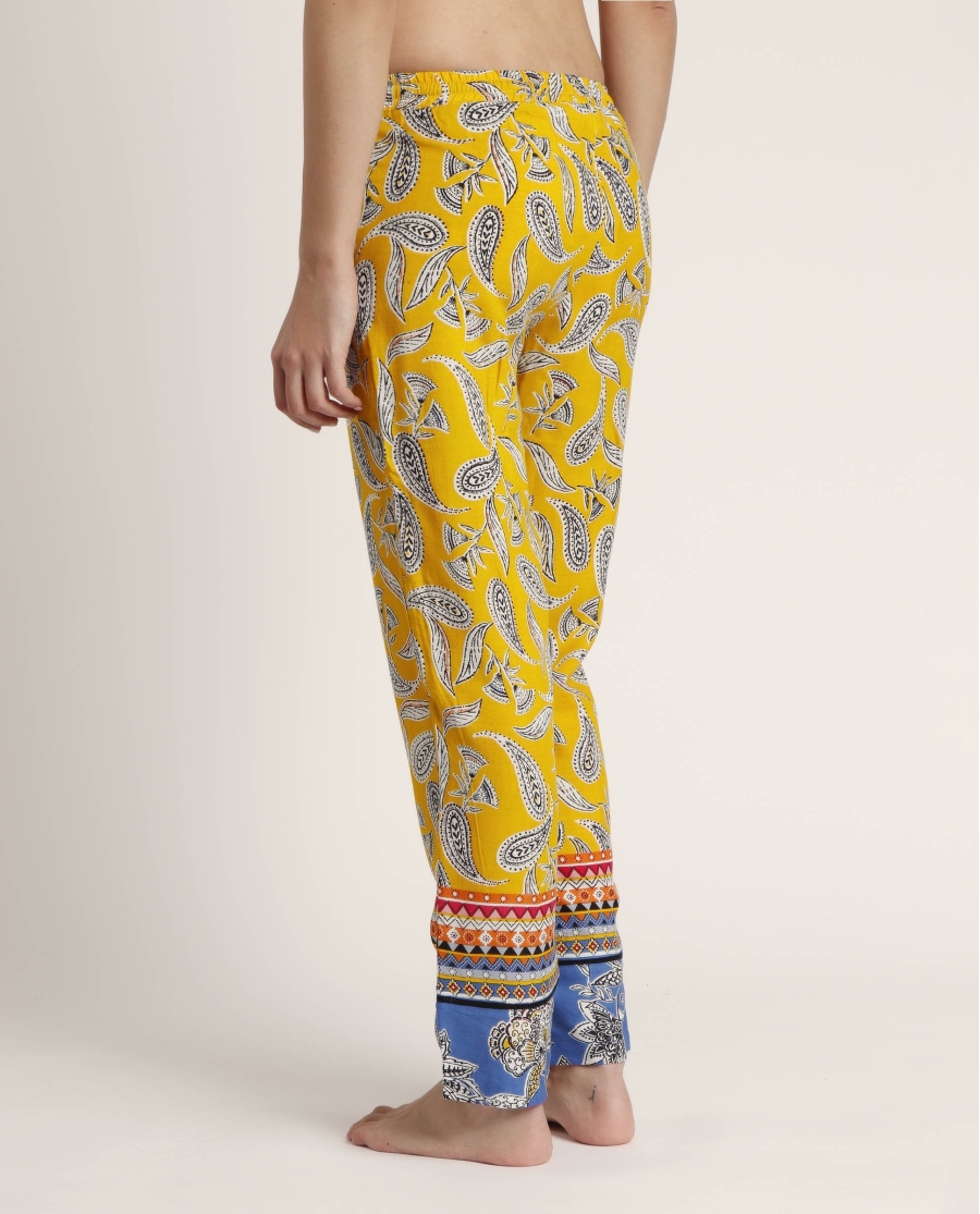 ADMAS Pantalón Playa Hippy Beach para Mujer AMARILLO ADMAS Pantalón Playa Hippy Beach para Mujer AMARILLO