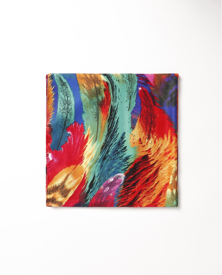 ADMAS Pareo Plumas Tropical para Mujer MULTICOLOR