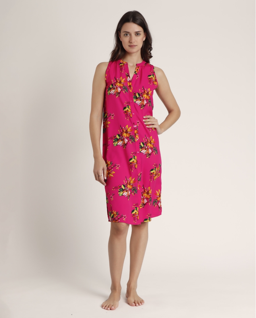 ADMAS Vestido Sin Mangas Spring Festival para Mujer FUCSIA ADMAS Vestido Sin Mangas Spring Festival para Mujer FUCSIA