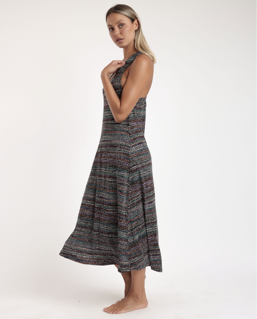 ADMAS Vestido Halter Night Dots para Mujer TOPOS