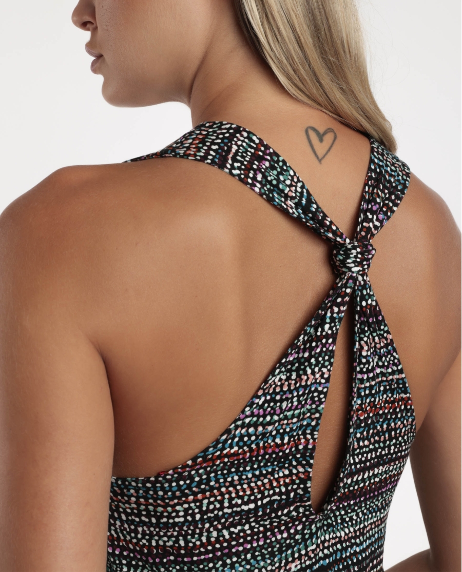 ADMAS Vestido Halter Night Dots para Mujer TOPOS