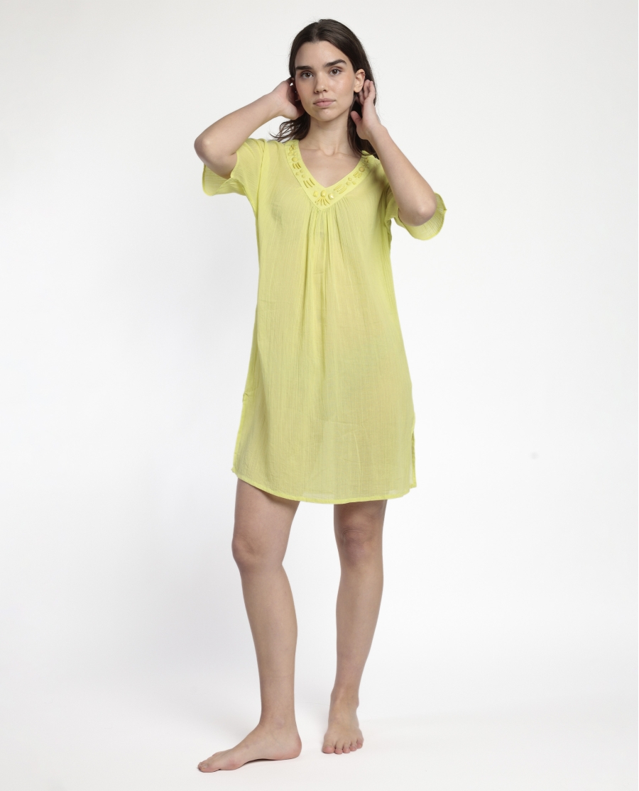 ADMAS Vestido Manga Corta Stone para Mujer LIMA ADMAS Vestido Manga Corta Stone para Mujer LIMA