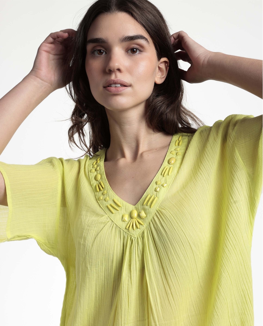 ADMAS Vestido Manga Corta Stone para Mujer LIMA ADMAS Vestido Manga Corta Stone para Mujer LIMA