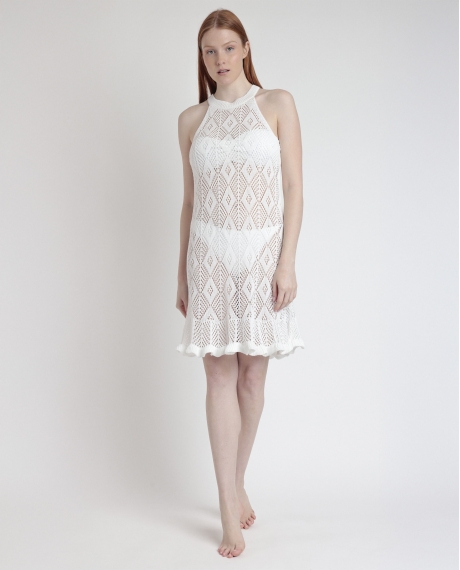 ADMAS Vestido Sin Mangas Happy para Mujer BLANCO