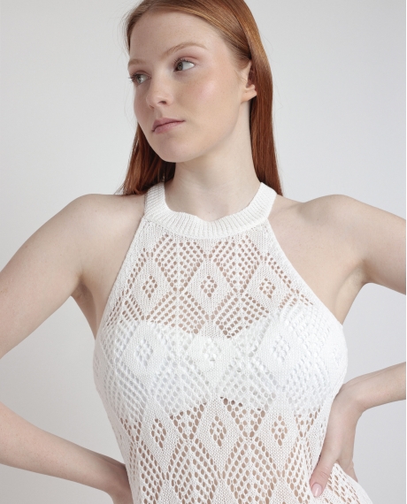 ADMAS Vestido Sin Mangas Happy para Mujer BLANCO 2