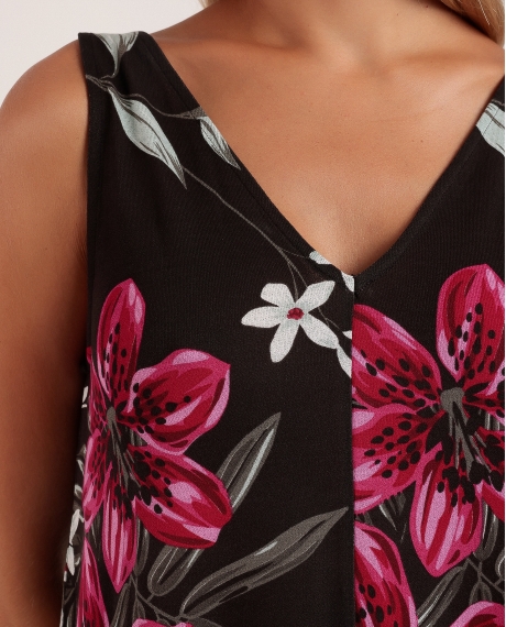 ADMAS Vestido Sin Mangas Shiny Braid para Mujer CHOCOLATE 2