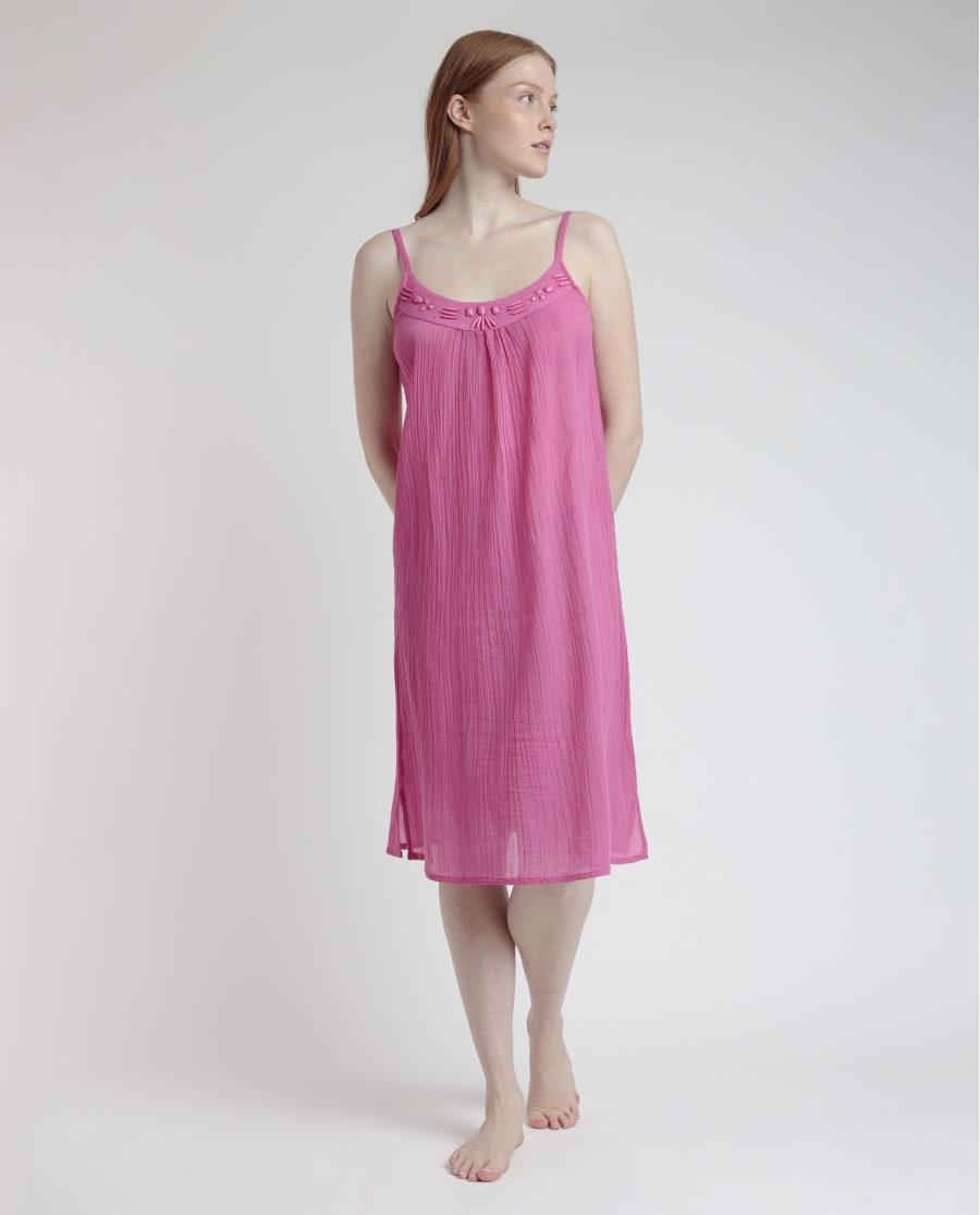 ADMAS Vestido Tirantes Stone para Mujer FUCSIA