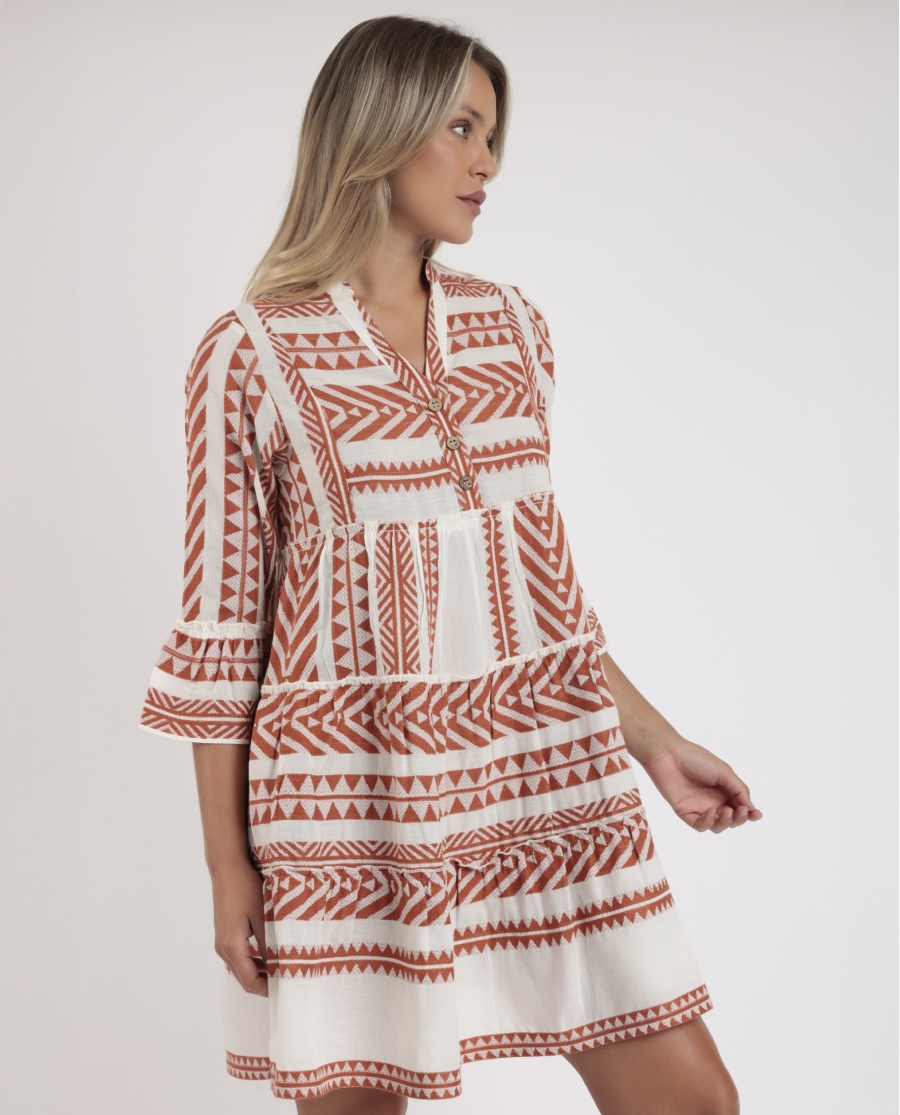 ADMAS Vestido Manga Larga Sicilia para Mujer CALDERA ADMAS Vestido Manga Larga Sicilia para Mujer CALDERA