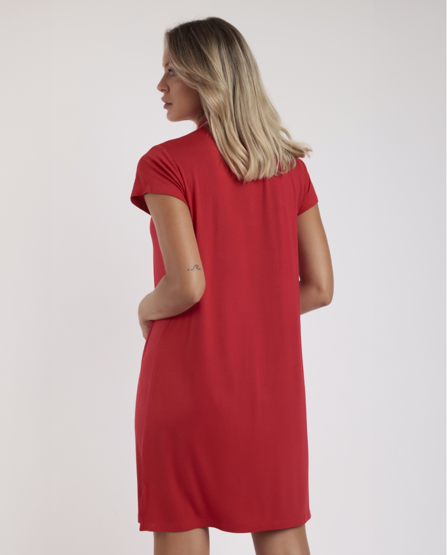 ADMAS Vestido Manga Corta Polo Sport Luxe para Mujer ROJO ADMAS Vestido Manga Corta Polo Sport Luxe para Mujer ROJO